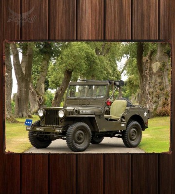 Металлическая табличка Willys M38 Jeep (MC)